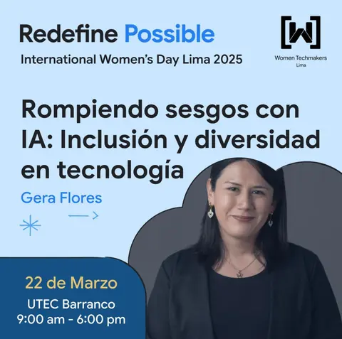 Cartel del evento International Women's Day 2025