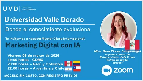 Cartel del evento Marketing digital con IA