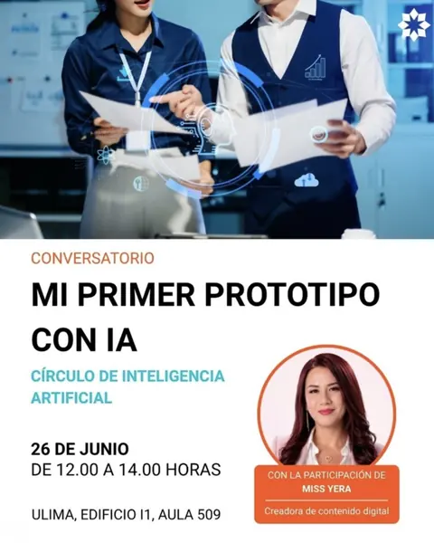 Cartel del evento Prototipo IA ULIMA 2026