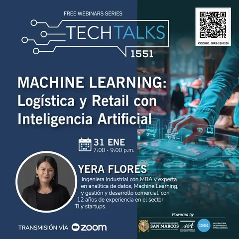 Cartel del evento Tech Talks UNMSM 2025