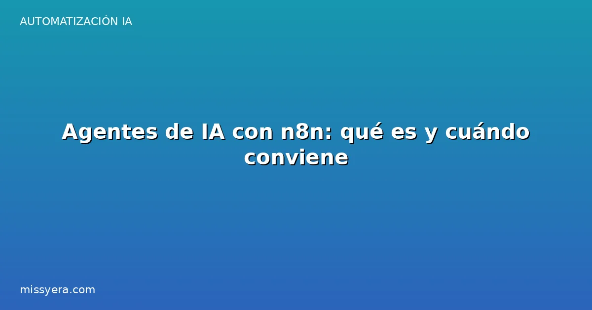 Agentes de IA con n8n